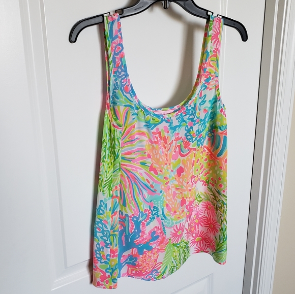 lilly pulitzer silk tank